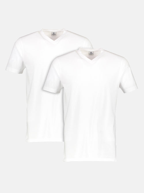 Lerros Doppelpack Herren T-Shirt, V-Neck in Premium Baumwollqualität Bestseller