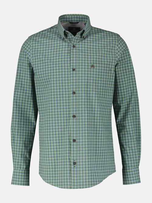 Lerros Langarmhemd, kariert, klassischer Button-down-Kragen Räumungsverkauf