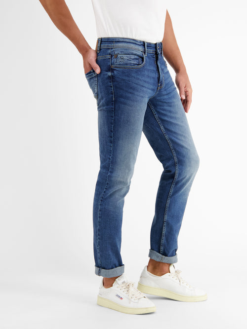 Lerros BAXTER 5-Pocket-Denim im Used-Look, RELAXED FIT, Comfort Stretch Wochenangebot