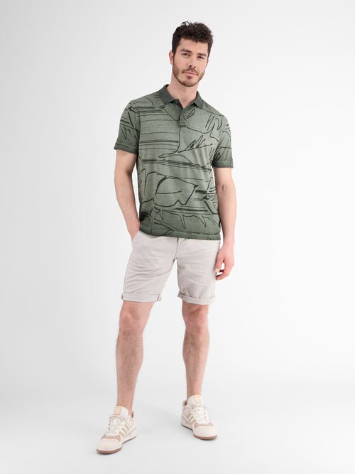 Lerros Poloshirt *Floral Lines* Kostenloser Versand international