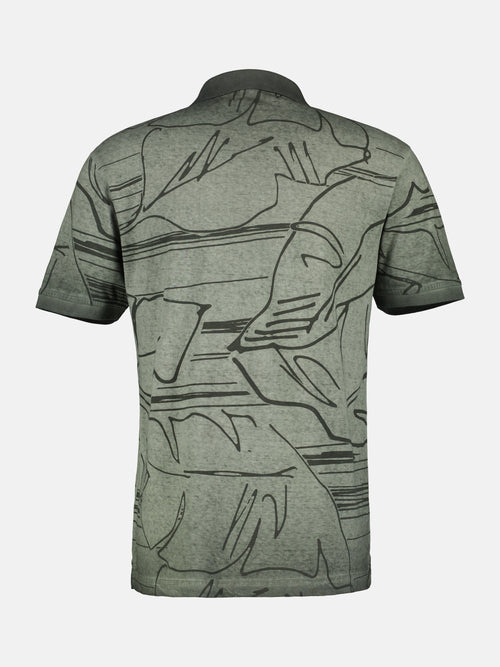 Lerros Poloshirt *Floral Lines* Kostenloser Versand international