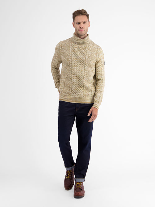 Lerros Jacquard-Rollkragenpullover Limitierter Zeitrabatt