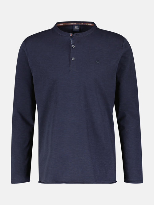 Lerros Slub-Jersey Serafino. Longsleeve Weihnachtsangebot