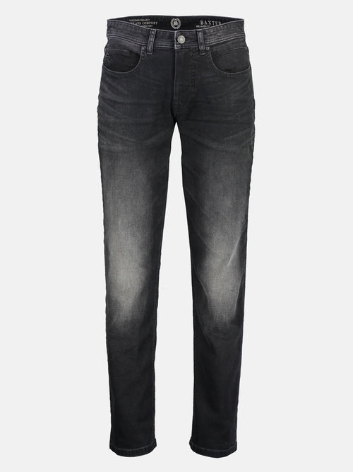 Lerros BAXTER 5-Pocket-Denim im Used-Look, RELAXED FIT, black Vierteljährliche Förderung