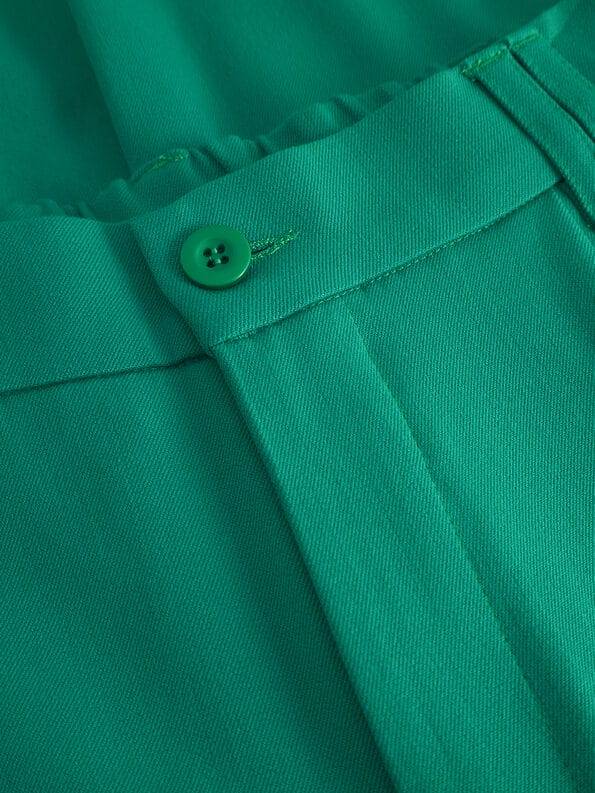﻿Mademoiselle YéYé Bundfaltenhose schmal zulaufend aus Gabardine Valentinstagsangebot