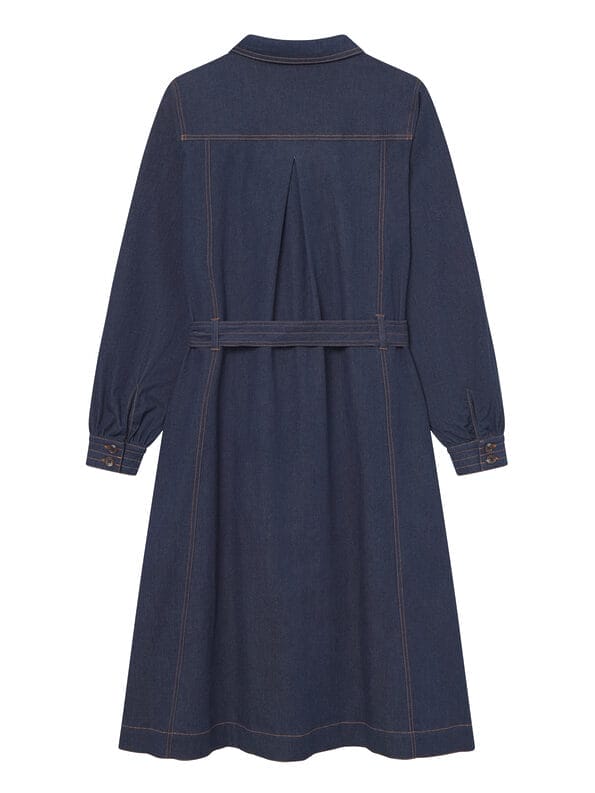 Mademoiselle YéYé Jeans Kleid mit Bindeband aus Bio-Baumwolle Große Rabatte