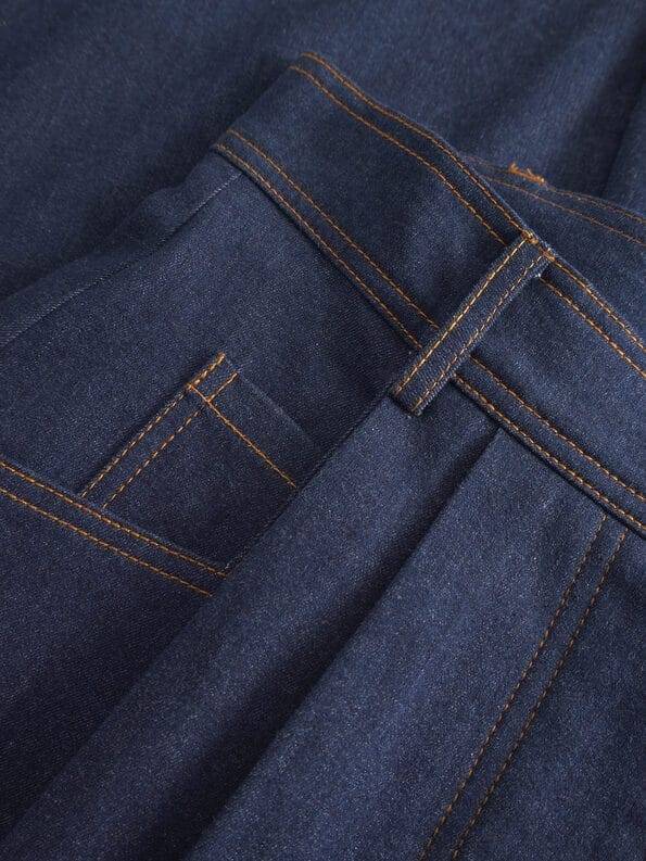 Mademoiselle YéYé Jeans Palazzo Hose mit Bundfalten aus Bio-Baumwolle Saisonale Angebote
