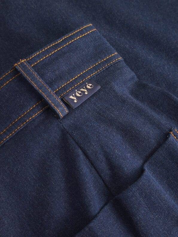 Mademoiselle YéYé Jeans Palazzo Hose mit Bundfalten aus Bio-Baumwolle Saisonale Angebote