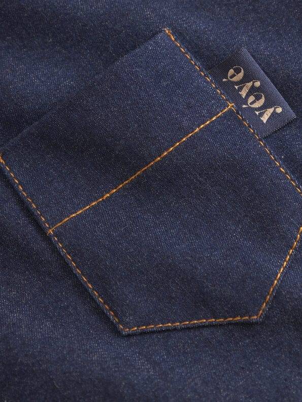 Mademoiselle YéYé Jeans Weste mit aufgesetzter Tasche aus Bio-Baumwolle Räumungsverkauf