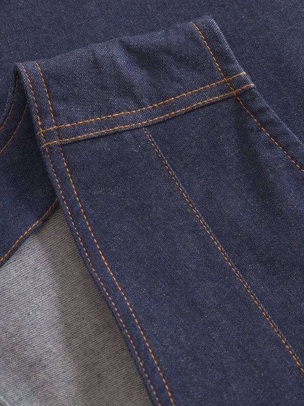 Mademoiselle YéYé Jeans Weste mit aufgesetzter Tasche aus Bio-Baumwolle Räumungsverkauf