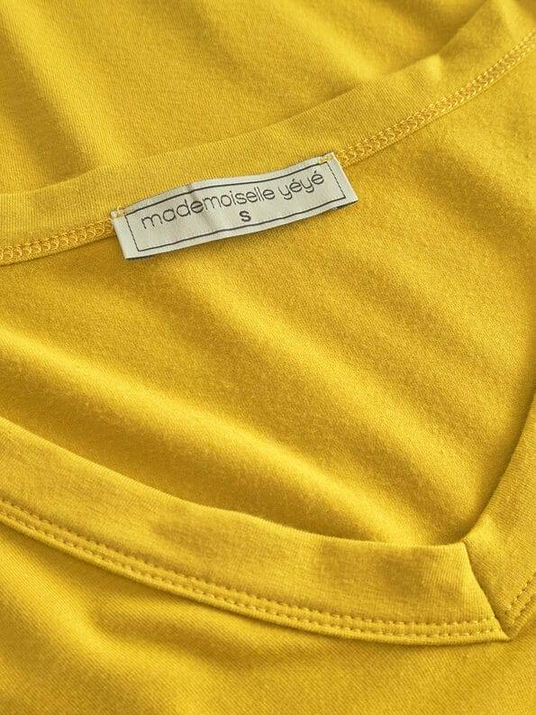 Mademoiselle YéYé Longsleeve mit V-Ausschnitt aus Ecovero by Lenzing Super Sparpreis