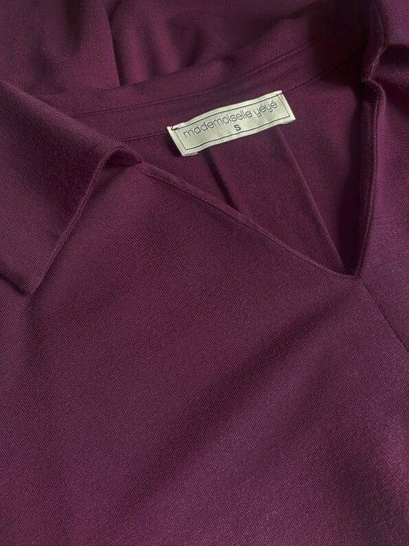 Mademoiselle YéYé Jersey Bluse mit Kellerfalte aus Ecovero by Lenzing Bis zu 60% Rabatt