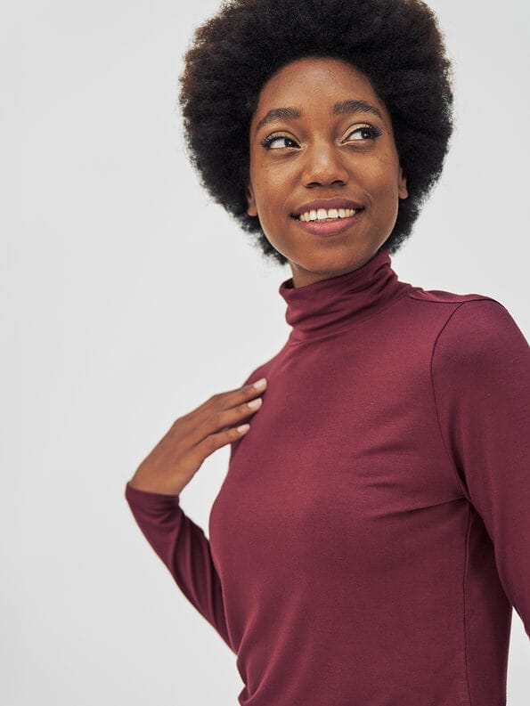 Mademoiselle YéYé Jersey Rollkragen aus Ecovero by Lenzing Nur für heute