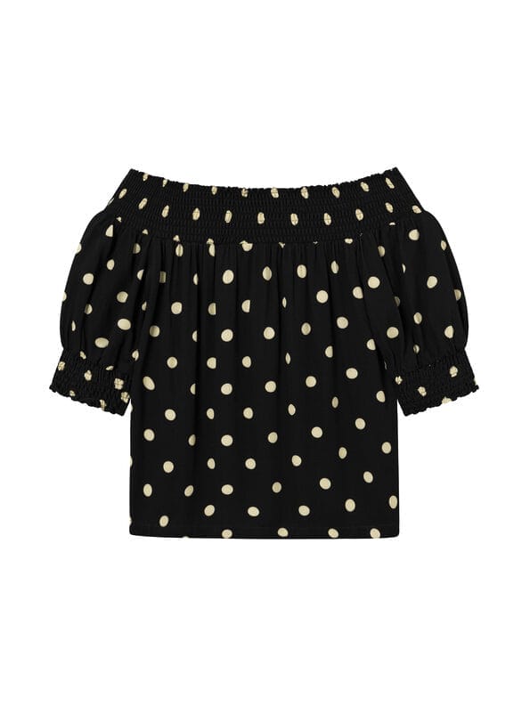 Mademoiselle YéYé Schulterfreie Bluse aus EcoVero by Lenzing Riesige Rabatte