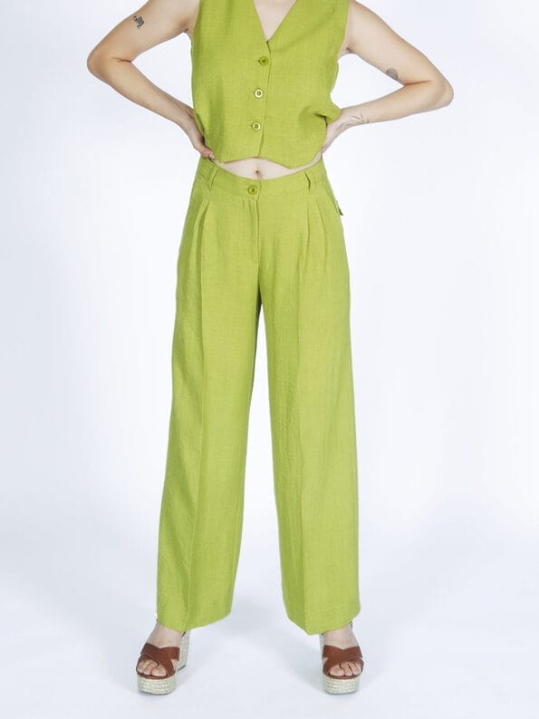 Mademoiselle YéYé Bundfaltenhose mit weitem Bein Kostenloser Versand international