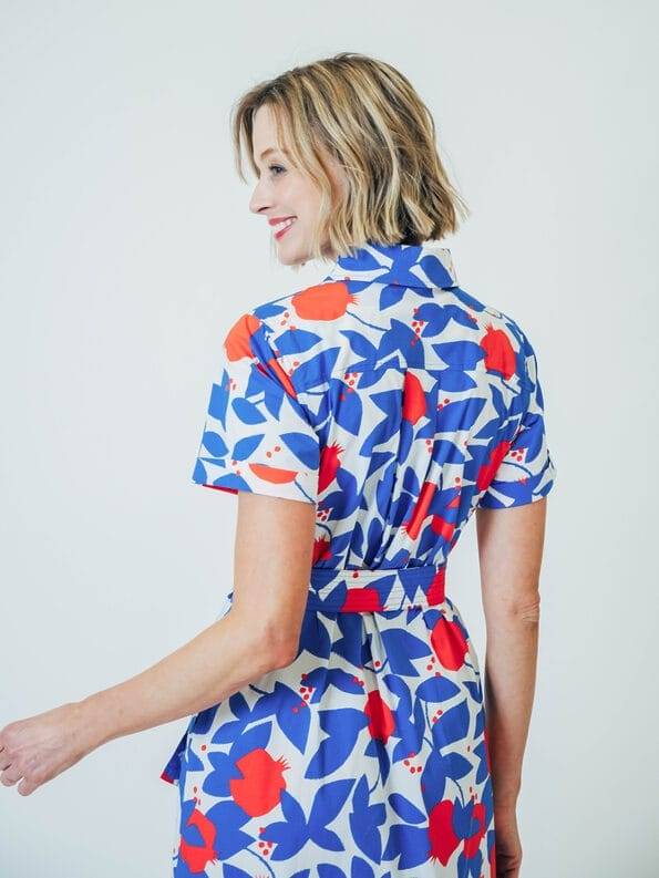 Mademoiselle YéYé Hemdblusenkleid aus Bio-Baumwolle Auslauf