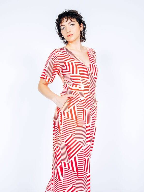 Mademoiselle YéYé Jumpsuit mit langem Bein aus EcoVero by Lenzing Schlussverkauf