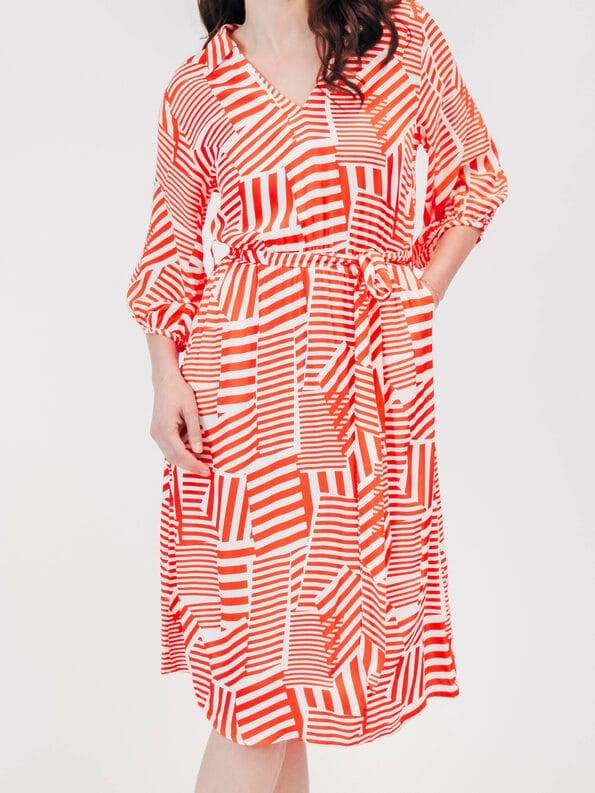 Mademoiselle YéYé Kleid mit V-Ausschnitt aus EcoVero by Lenzing Günstiger Verkauf
