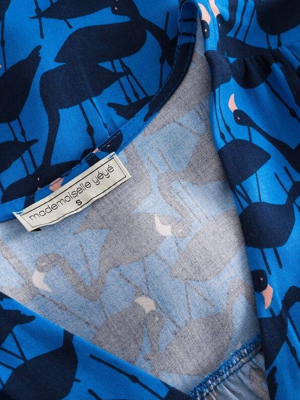 Mademoiselle YéYé Bluse mit Bindeband aus EcoVero by Lenzing Fabrik Onlineshop