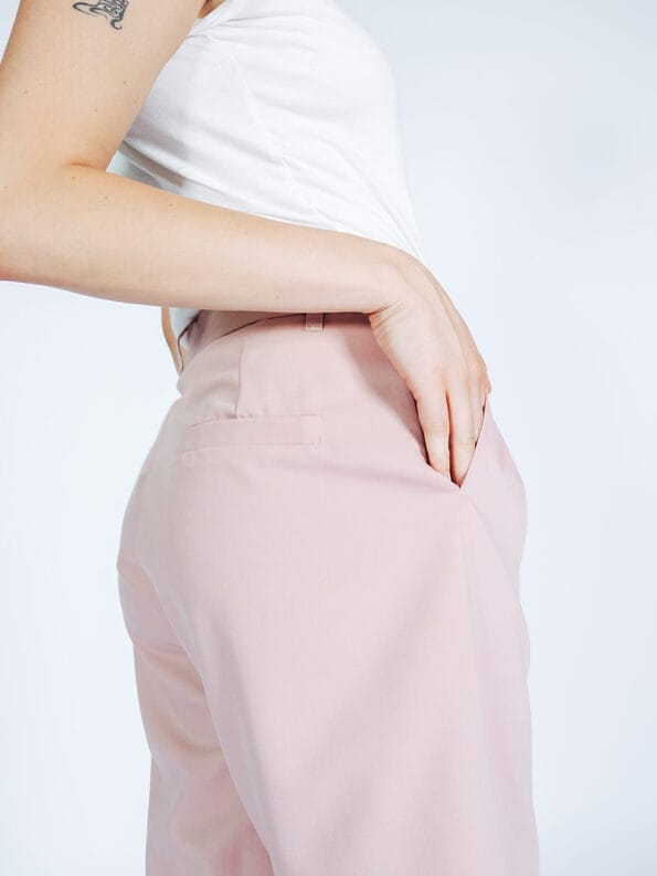 Mademoiselle YéYé Bundfaltenhose mit verkürztem Bein und Bindeband Sonderangebot