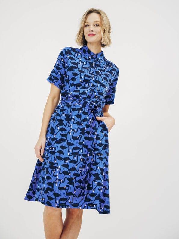 Mademoiselle YéYé Hemdblusenkleid aus EcoVero by Lenzing Rabatt