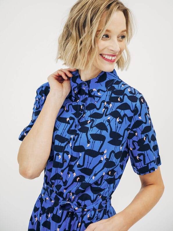 Mademoiselle YéYé Hemdblusenkleid aus EcoVero by Lenzing Rabatt