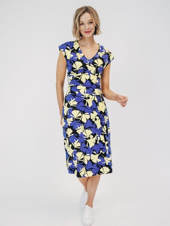 Mademoiselle YéYé Jerseykleid mit V-Ausschnitt aus EcoVero by Lenzing Großer Ausverkauf