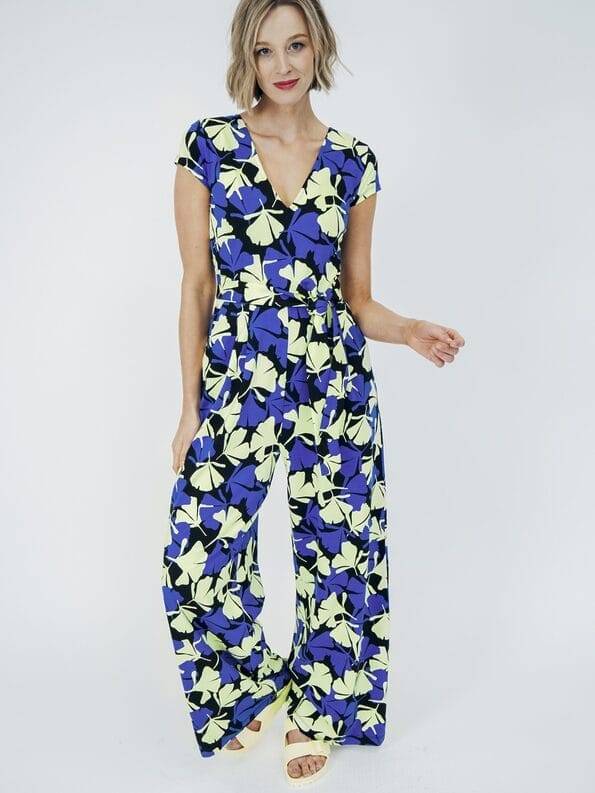 Mademoiselle YéYé Jumpsuit mit weitem Bein aus EcoVero by Lenzing Online Shopping