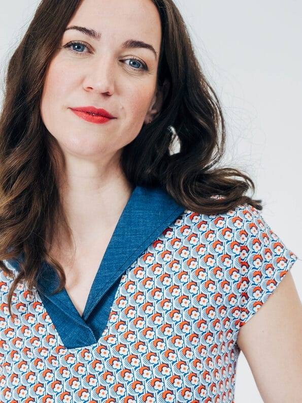 Mademoiselle YéYé Jerseytop mit Matrosenkragen aus EcoVero by Lenzing Valentinstagsangebot