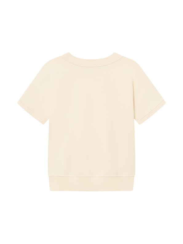 Mademoiselle YéYé Kurzarm Sweater aus Bio-Baumwolle Neueste Mode