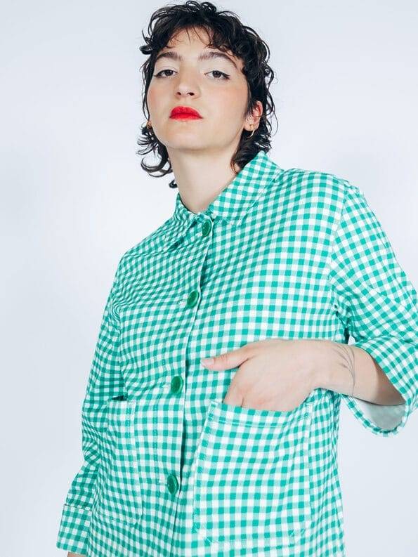Mademoiselle YéYé Verkürzte Jacke aus Baumwolle Zeitlich begrenztes Angebot