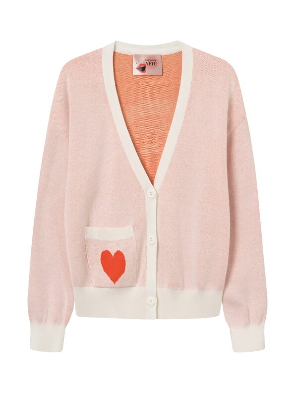 Mademoiselle YéYé Strickjacke mit V-Ausschnitt aus Bio-Baumwolle Saisonale Angebote