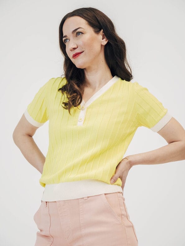 Mademoiselle YéYé Stricktop aus Bio-Baumwolle Räumungsverkauf