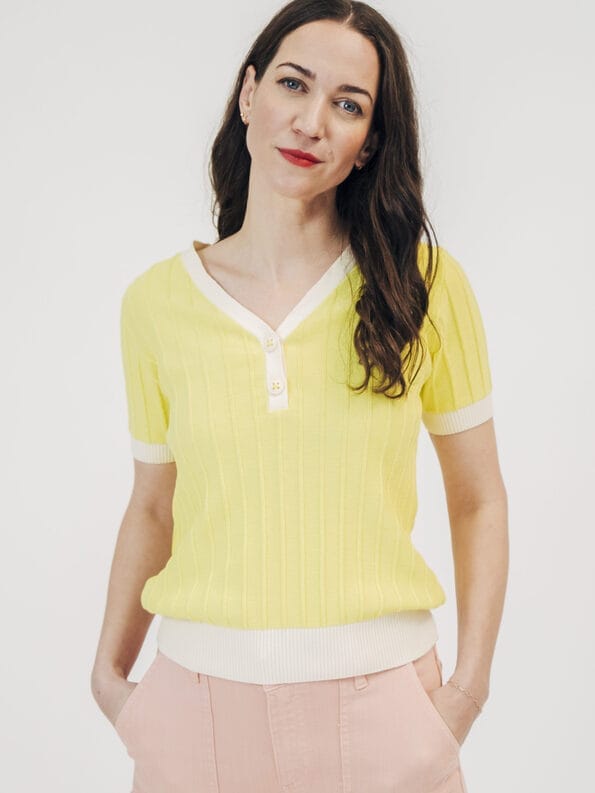 Mademoiselle YéYé Stricktop aus Bio-Baumwolle Räumungsverkauf