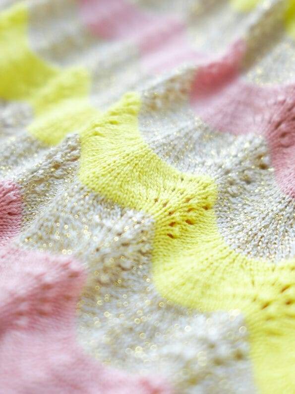 Mademoiselle YéYé Ajour Stricktop aus Bio-Baumwolle mit Lurex Super Sparpreis