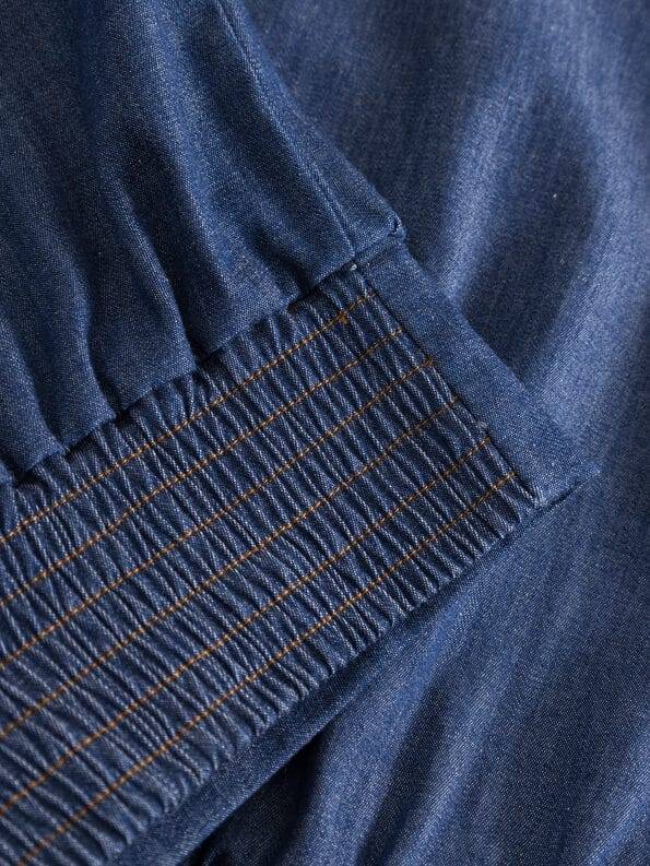 Mademoiselle YéYé Jeans Hemdbluse aus Bio-Baumwolle Neueste Stile