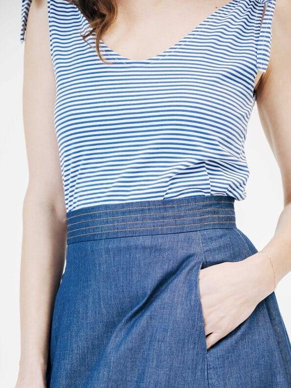 Mademoiselle YéYé Jersey Trägertop zum Knoten aus Bio-Baumwolle Bis zu 65% Rabatt