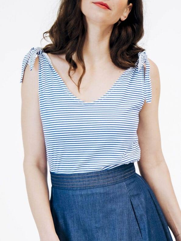 Mademoiselle YéYé Jersey Trägertop zum Knoten aus Bio-Baumwolle Bis zu 65% Rabatt