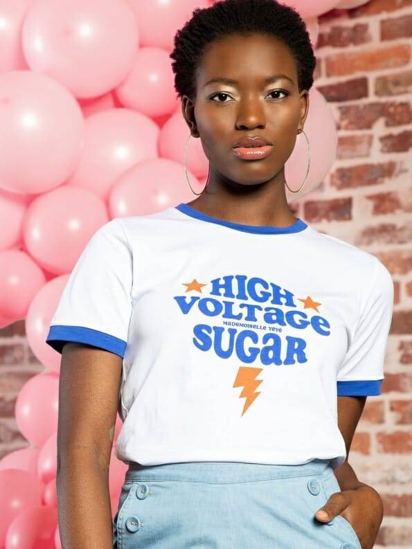 Mademoiselle YéYé High Voltage Sugar T-Shirt Clearance-Verkauf