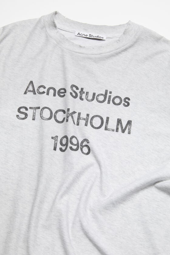 ﻿Acne Studios Logo-T-Shirt – lockere Passform Valentinstagsangebot