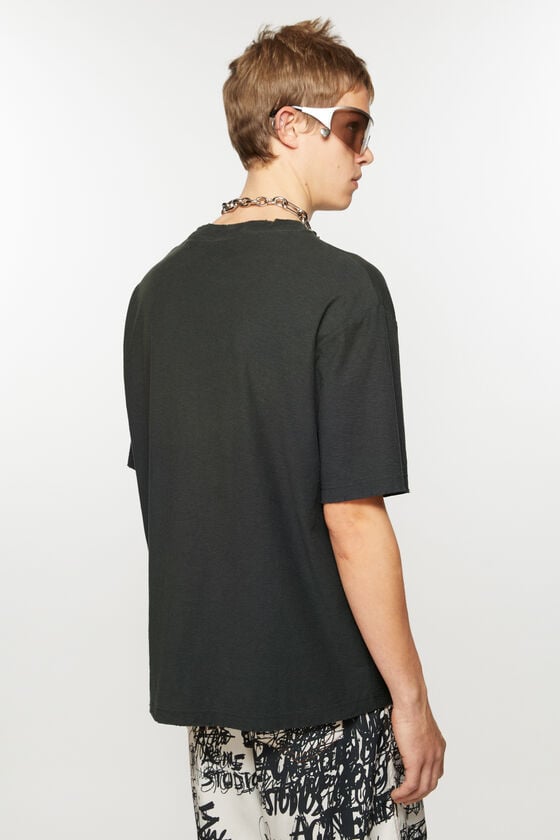 Acne Studios Logo-T-Shirt – lockere Passform Lagerräumung