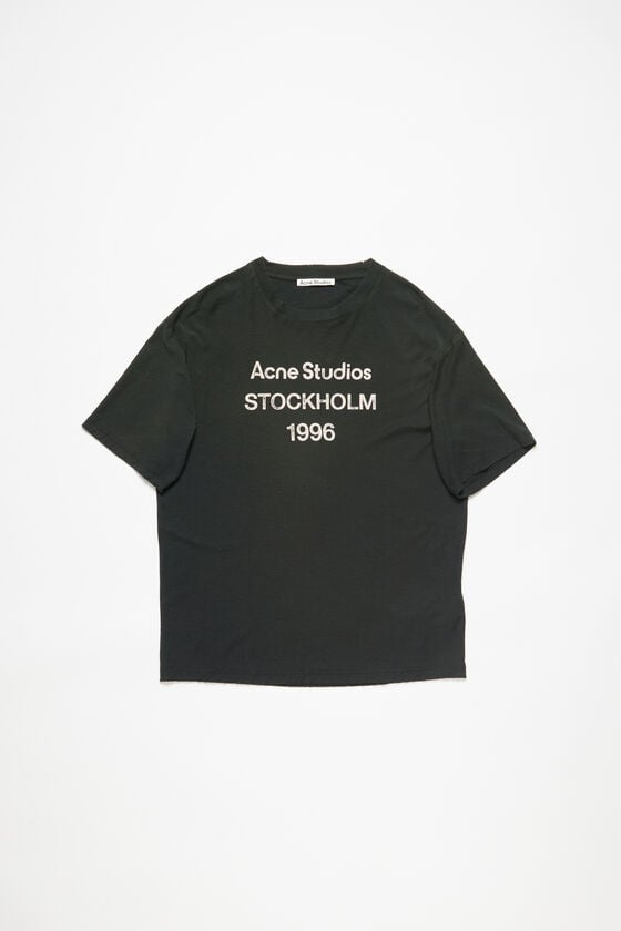 Acne Studios Logo-T-Shirt – lockere Passform Lagerräumung