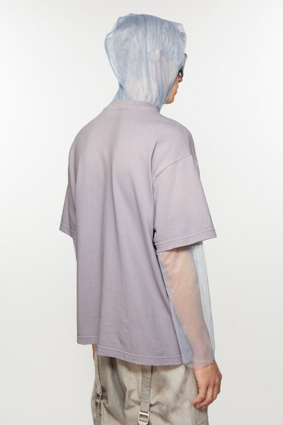 Acne Studios T-Shirt aus mehrlagigem Netzstoff Saisonale Angebote