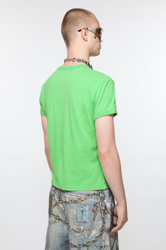 Acne Studios T-Shirt mit verschwommenem Logo – taillierte Unisex-Passform Riesige Ersparnisse