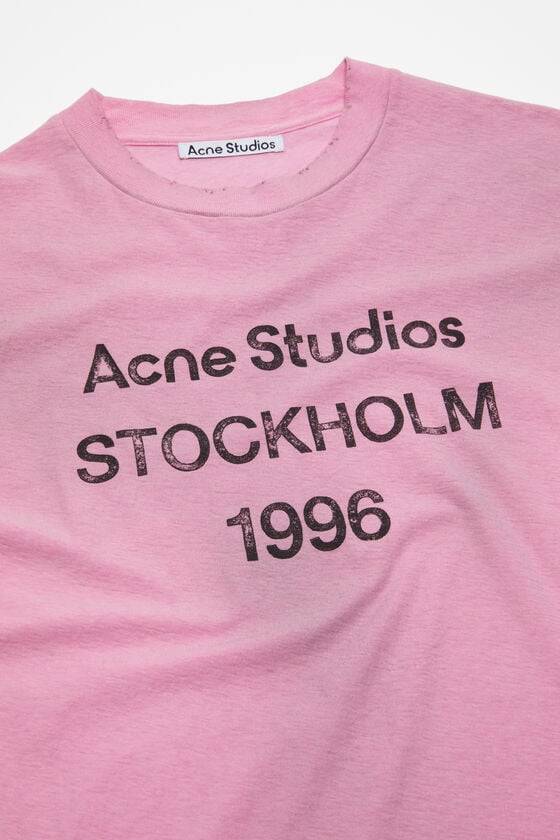 Acne Studios Logo-T-Shirt – lockere Passform Begrenzte Freigabe
