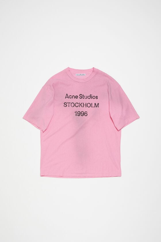 Acne Studios Logo-T-Shirt – lockere Passform Begrenzte Freigabe