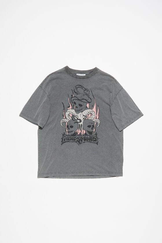 Acne Studios Bedrucktes T-Shirt – entspannte Passform Vierteljährliche Förderung