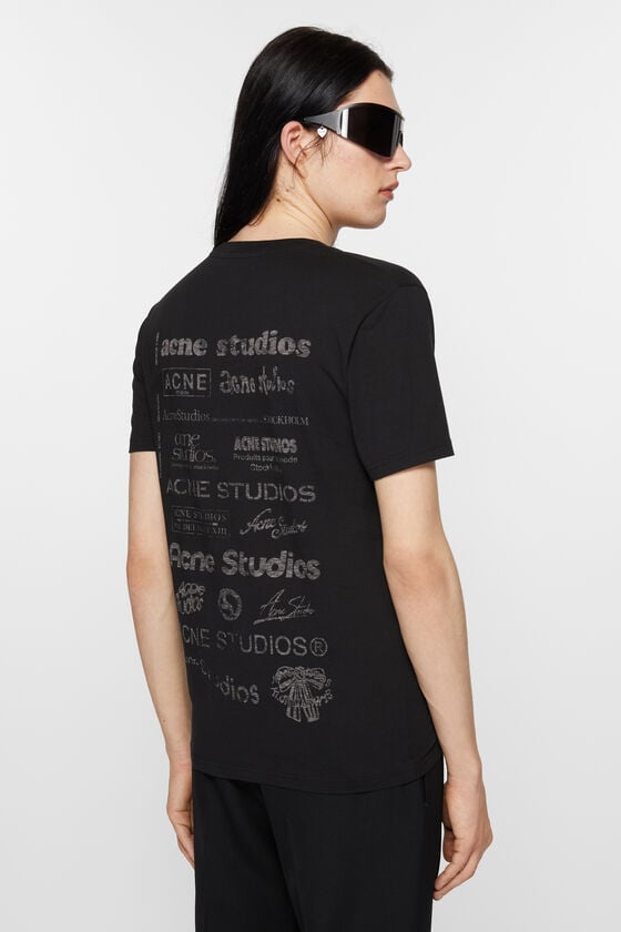Acne Studios Logo-T-Shirt – lockere Passform Bis zu 55% Rabatt