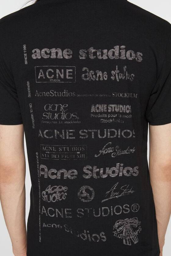 Acne Studios Logo-T-Shirt – lockere Passform Bis zu 55% Rabatt