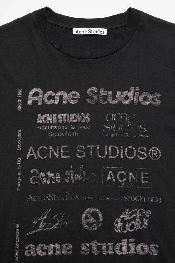 Acne Studios Logo-T-Shirt – lockere Passform Bis zu 55% Rabatt
